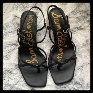 Sam Edelman Black Strappy Sandals NIB